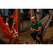 Udine Outdoor Almond - Weather-Resistant Hammock Chair with FSC® certified Eucalyptus Stand – outdoor conversation beside the chair