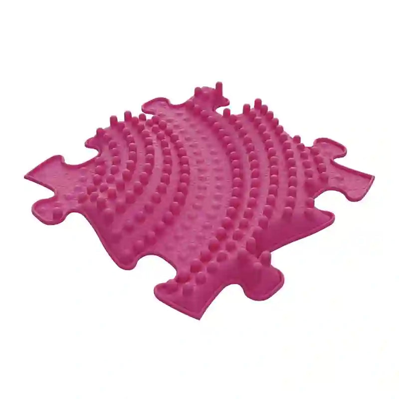 Eight textured tiles included in the Colorful Sensory Playmat Set