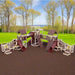 mighty_escape_commercial_playground_equipment_almond_red_back_right_1_ in almond and red