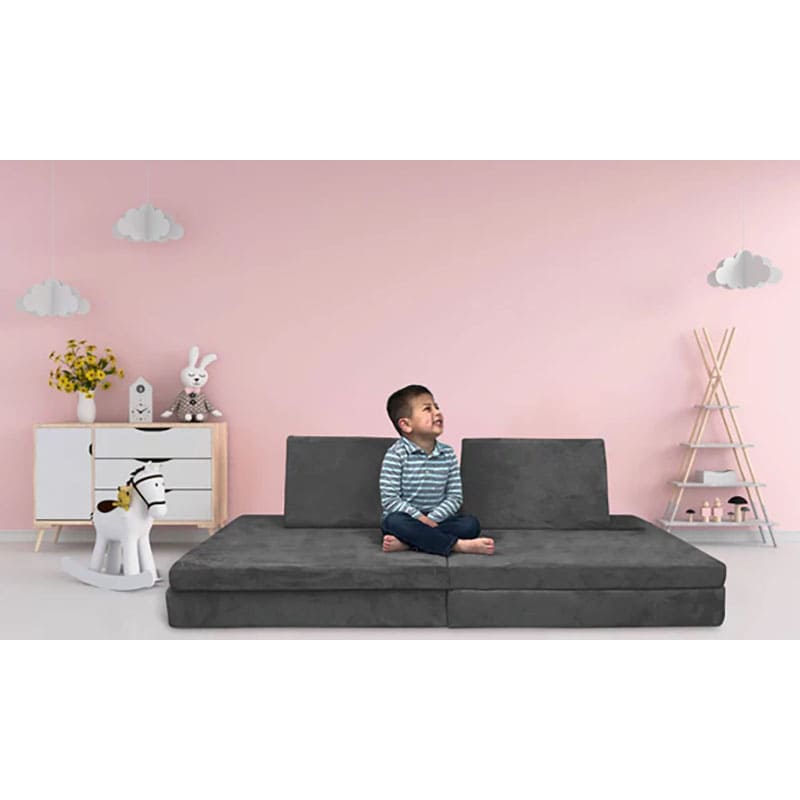 mod_blox_6_piece_soft_furniture_playset_modular_microsuede_foam_play_couch_for_creative_kids_dark_grey_child_sitting