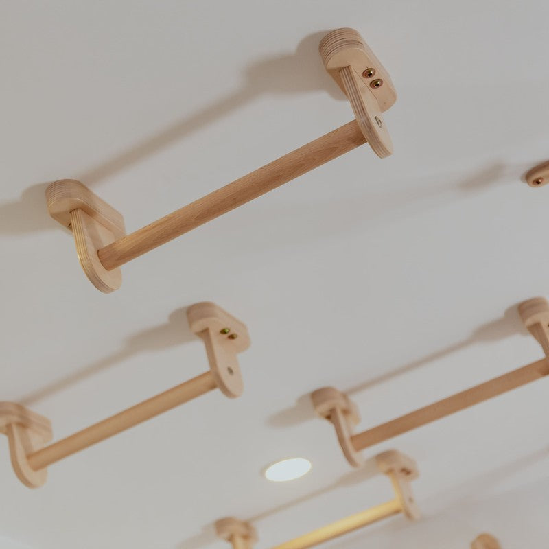Monkey Bars Kit – close-up of short bars mounted overhead