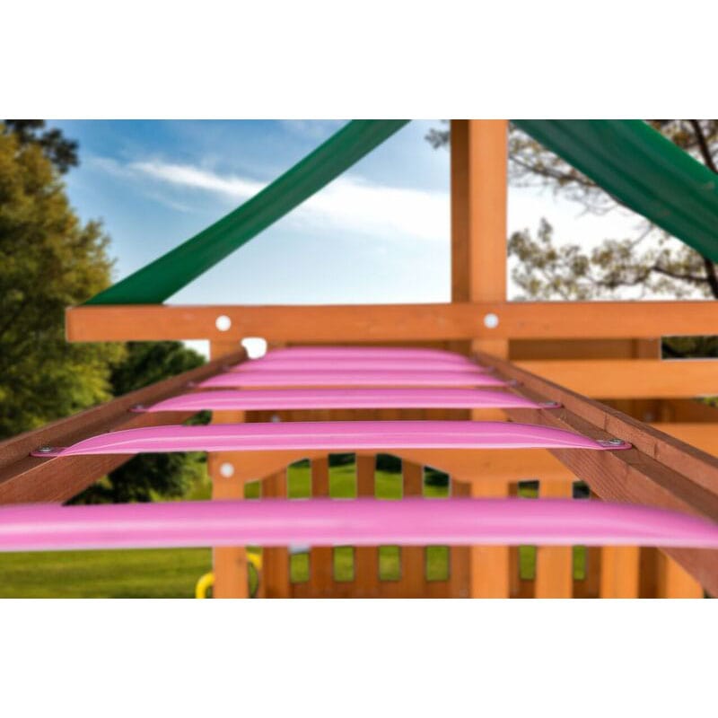 DIY Monkey bars in pink