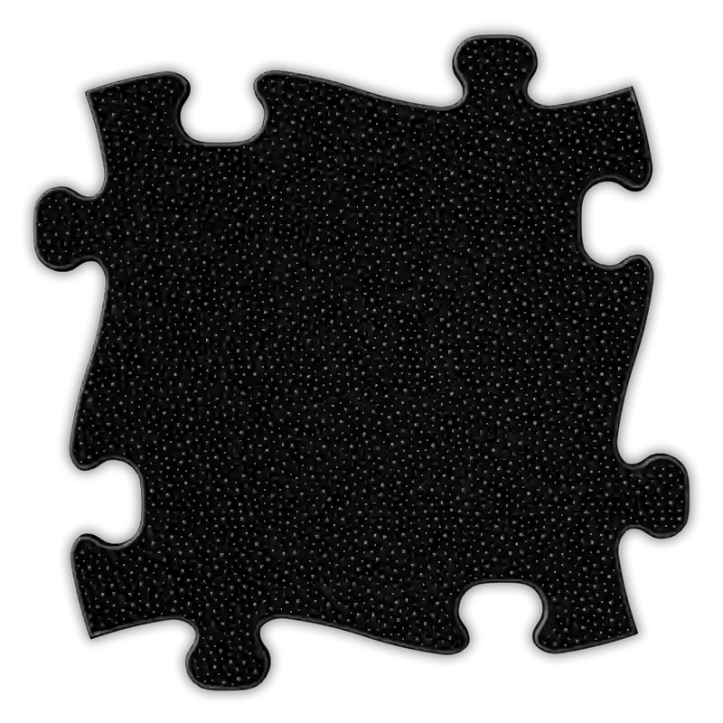 Black Grass Soft textured tile from the Muffik Tots Vision Puzzle Set