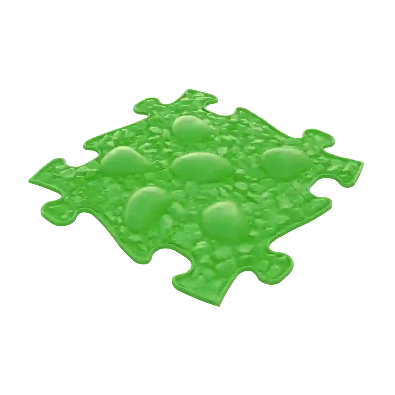 Lime Dino Eggs Firm textured tile from the Muffik Sensory Childrens Playmat