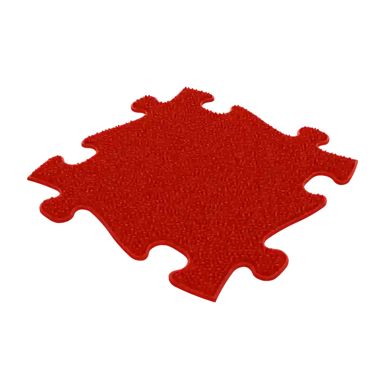 Red Grass Firm textured tile from the Muffik Sensory Childrens Playmat