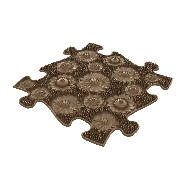 Brown Meadow Soft textured tile from the Muffik Sensory Childrens Playmat