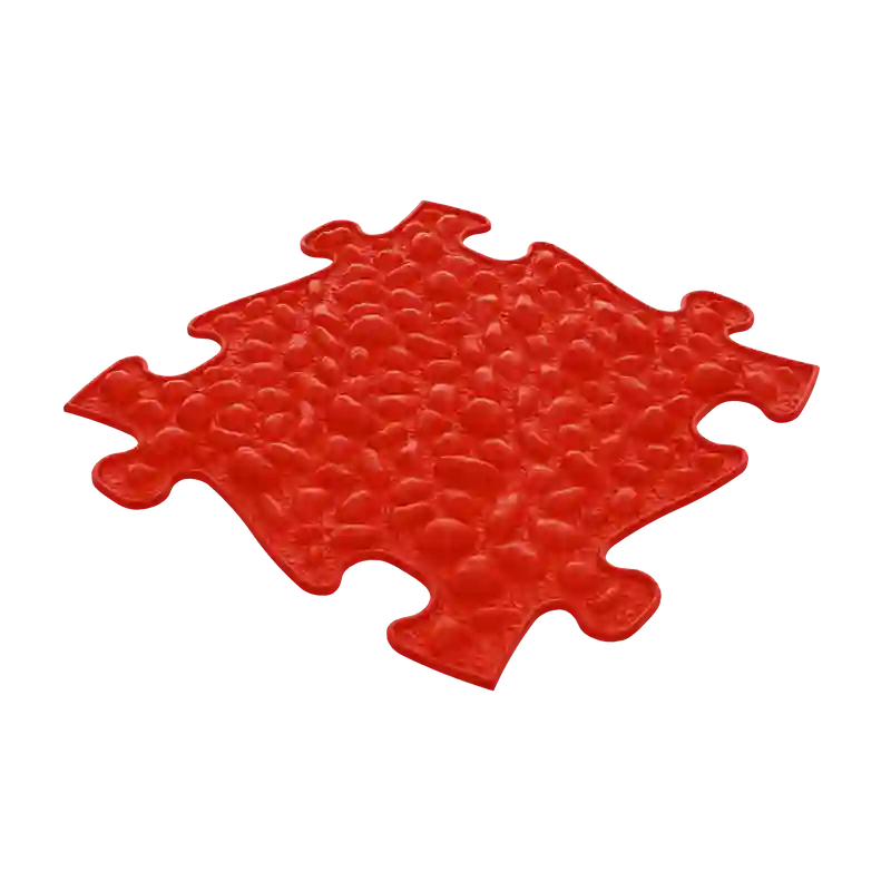 Red Pebbles Soft textured tile from the Muffik Sensory Childrens Playmat