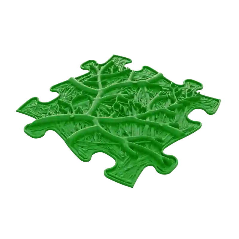 Green Roots Soft textured tile from the Muffik Sensory Childrens Playmat