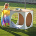 outdoorED™ Play House Cubewith a girl playing 