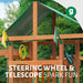 Outing with Monkey Bars Swing Set – steering wheel and telescope
