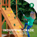 Outing with Trapeze Arm Outdoor Playset – rock wall and climbing rope