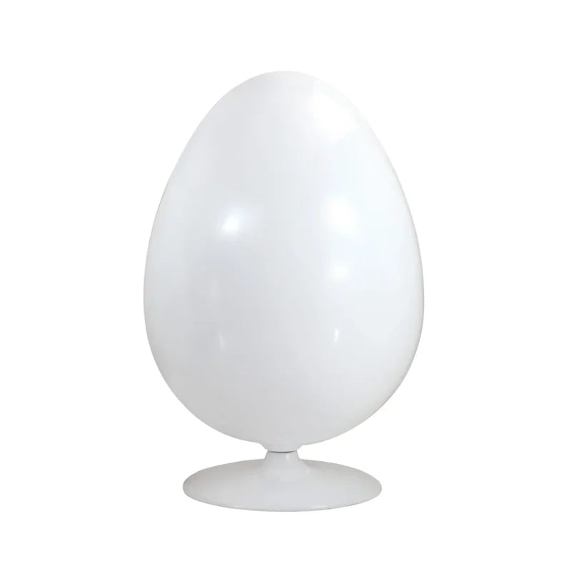 Oval Serenity Pod - Gray - rear view of the white shell