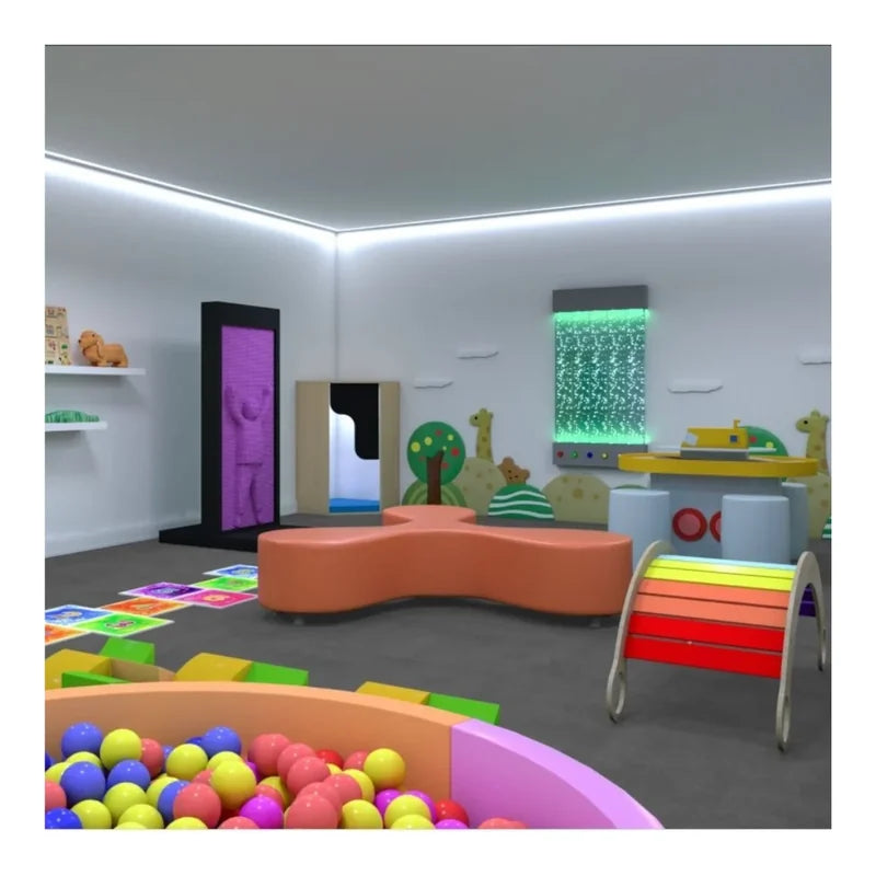 Pin Art Wall Lifesize 7.5ft - Purple - purple pin art wall in a furnished sensory room