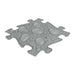 Children's Play Mat in grey with dinosaur eggs