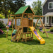 Playstar Highland Bronze Outdoor Playset – backyard playset with kids climbing swinging and sliding