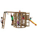 playstar ninja power tower bronze playset corner view with kids