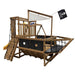 PlayStar Pirate Ship Swing Set RTA Kit – front and side view