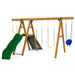 playstar ps73601 mesa gold wooden swing set factory built front view