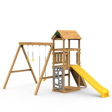 PlayStar Trainer Starter Quick Assembly Wooden Playset – front angle view