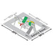 PlayStar Varsity Gold premium wooden playset safety zone dimensions diagram