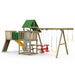 PlayStar Varsity Silver wooden playset rear angle