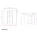 Sensis™ Active Sensory Integration System - manufacturer frame footprint and height diagram