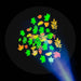 Sensory Vista Pro Projector with Speakers & 8 Image Discs - leaves scene projected from the image discs