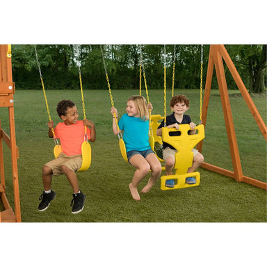 sky_view_wooden_swing_set_swing_kids_playing