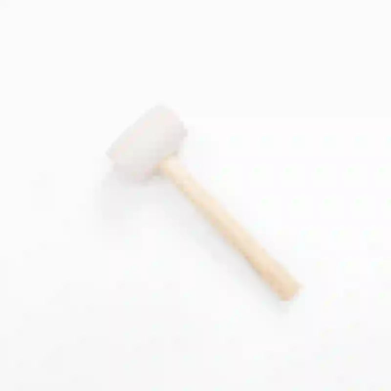 Mallet included for staking the Smol Rainbow Pink Bounce House