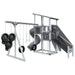 super 59 sports tower vinyl playset ash wood gray back left