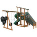 super 59 sports tower vinyl playset chestnut wood green back left
