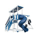 super 59 sports tower vinyl playset white blue front left