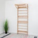 Swedish Wall Ladder – Natural wood wall bars viewed from the front
