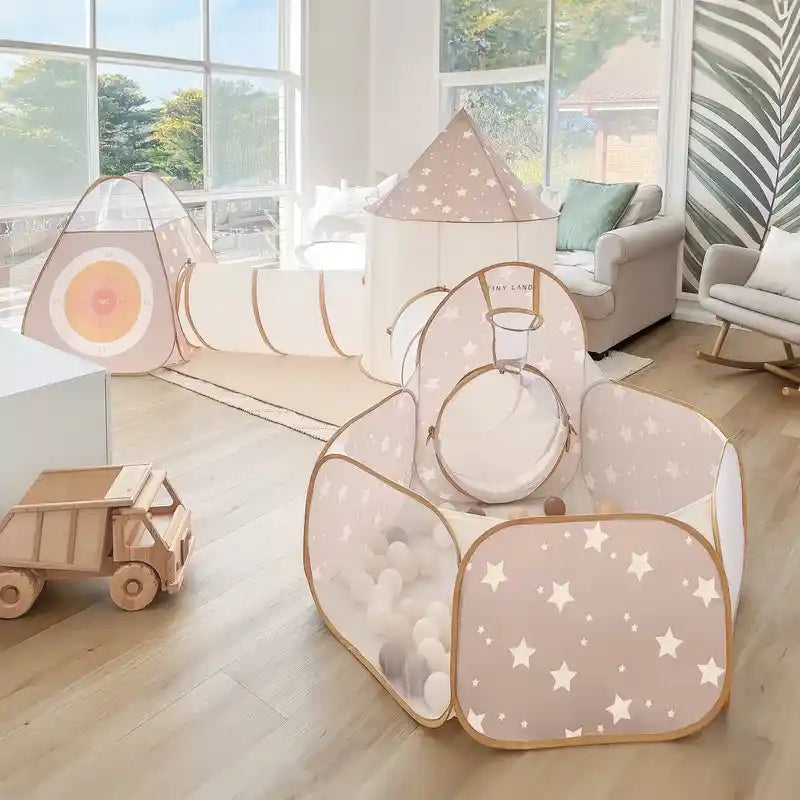 Tiny Land® Discovery 5-in-1 Play Tunnel With no Balls – play tunnel configuration view
