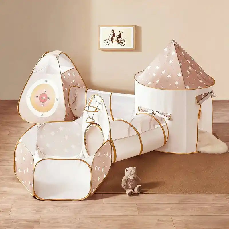 Tiny Land® Discovery 5-in-1 Play Tunnel With no Balls – complete modular play tunnel set