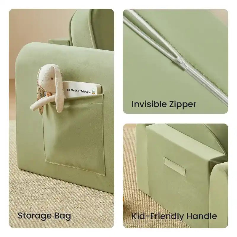 Tiny Land® GentleSnug Kid Chair – kids lounge chair detail