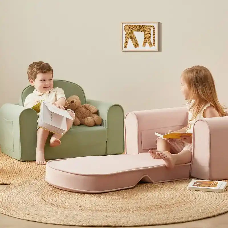 Tiny Land® GentleSnug Kid Chair – chair converted to lounger