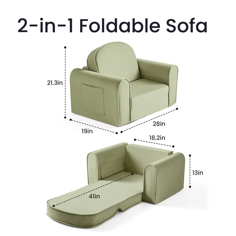 Tiny Land® GentleSnug Kid Chair – removable cover detail