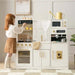 Tiny Land® Play Kitchen with Running Water - Iconic Aqua Kitchen in Cream – additional cream kitchen view