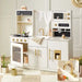Tiny Land® Play Kitchen with Running Water - Iconic Aqua Kitchen in Cream – play kitchen feature view