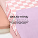 Tiny Land® PlayNest Climbing Blocks - Violet – close-up of the pink checkered and lavender fabric covers