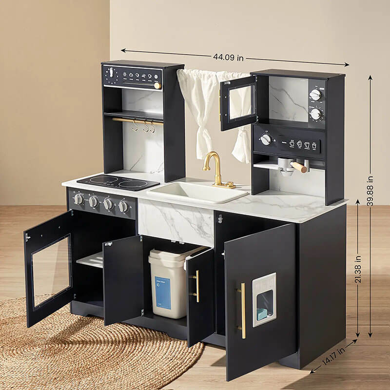 Play_kitchen_with_real_flow_water_system_black_angle_view