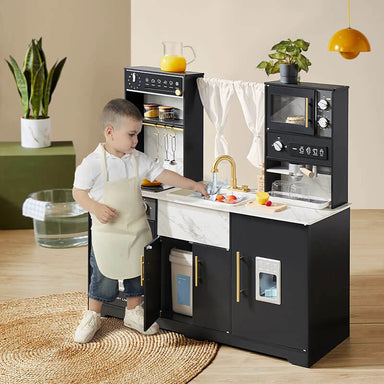 tiny_land_kitchen_with_real_flow_water_system_black_boy_using_sink