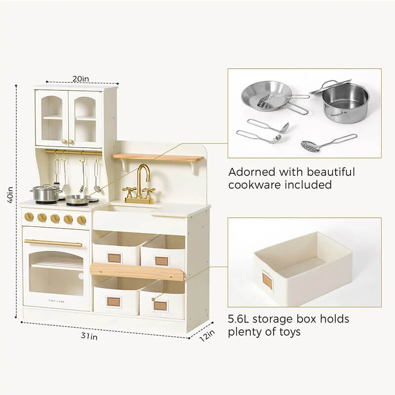 tiny land play kitchen with accessories