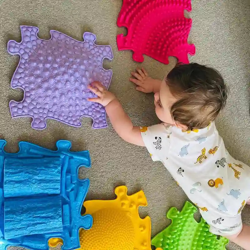 Tots Sensory Playmat Set with textured activity mats for kids