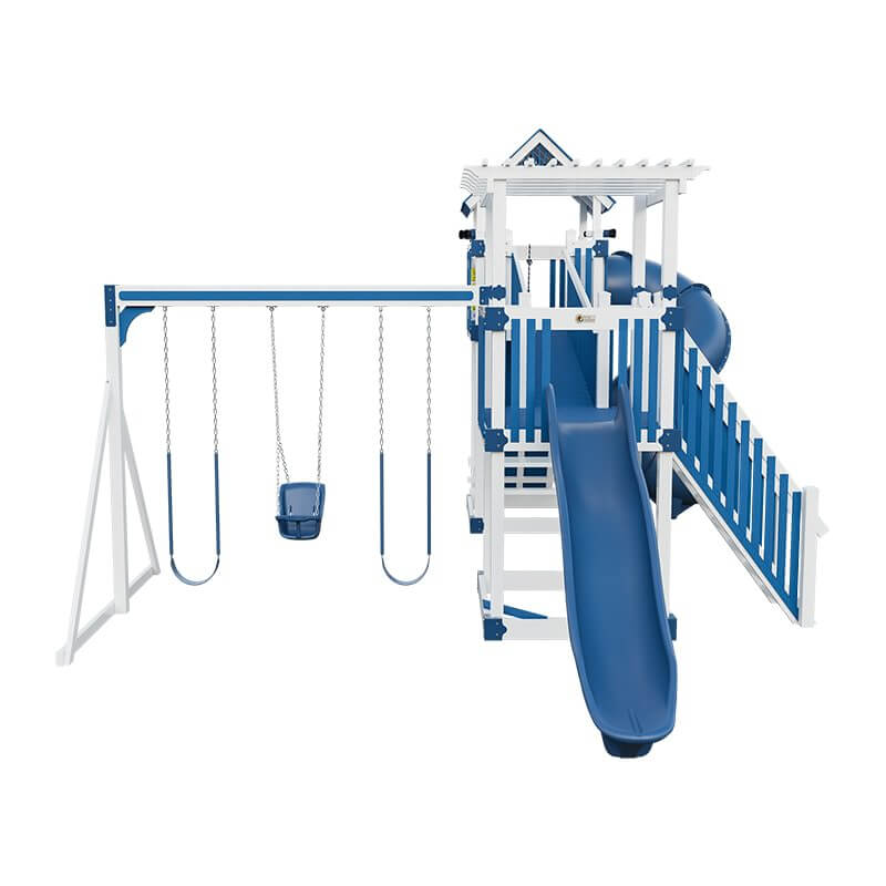 traverse amish made vinyl playset white blue front