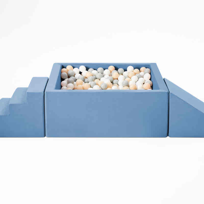 TumbleHouse Ball Pit Bundle Steel Blue soft foam play set