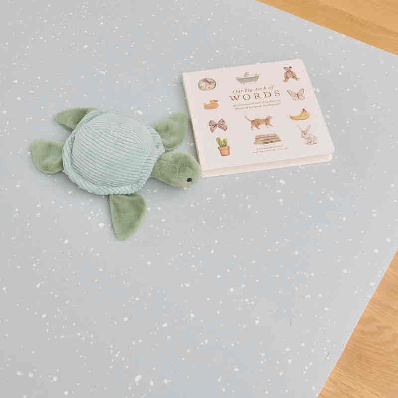 TumbleHouse free play mat Light Blue Speckle pattern