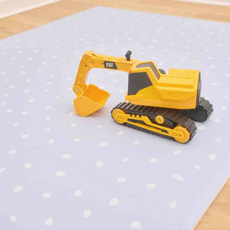 TumbleHouse free play mat Blue Polka Dot pattern