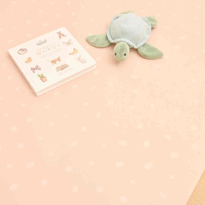 TumbleHouse free play mat Terracotta Polka Dot pattern